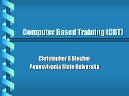 Computer-based Training2