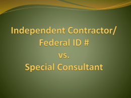 Independent Contractors