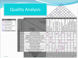 OTEC House of Quality (MS Powerpoint)