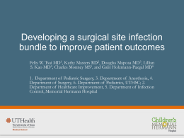Developing surgical site infection bundle improve patient outcomes