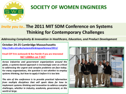 MIT Systems Thinking Conference