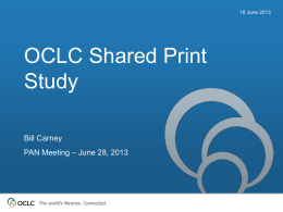 OCLC Update