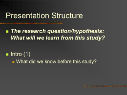 More info on Oral Presentations