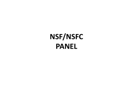 NSF/NSFC Panel