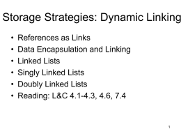 Storage Strategies: Dynamic Linking