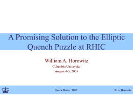 A Promising Solution to the Elliptic Quench Puzzle at RHIC