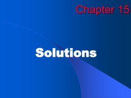 Solutions Chapter 15