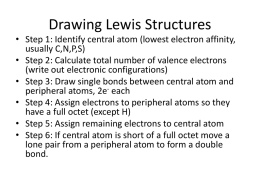 Tutorial 7 Drawing Lewis Structures