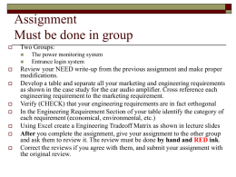 Assignment Must be done in group