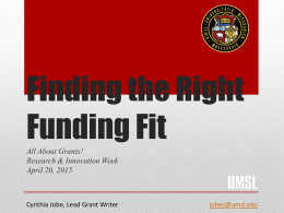 Finding the Right Funding Fit