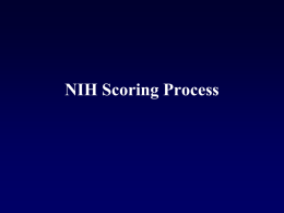 Introduction to Federal Agency Scoring Systems