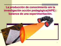 Pesquisa-Ação Pedagógica ( IAPE )