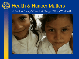 Health and Hunger