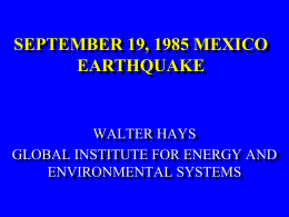 1985 Mexico City Earthquake