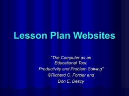 Lesson Plan Websites