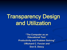 Transparency Design
