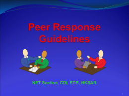 PPT 2.2 Peer Response Guidelines