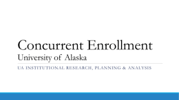 Need to Improve Tracking of Concurrent Enrollment