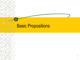Basic Communication Propositions