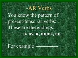 Ar-Er-Ir verbs