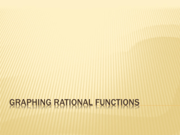 Graphing Rational Functions with Notes