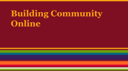 Building Online Community Notes