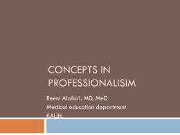 Concepts in professionalisim.ppt