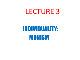 Lecture III