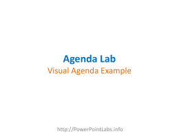 Visual Agenda
