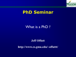 What is a PhD