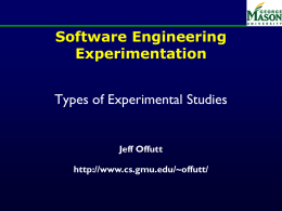 Types of experimental studies