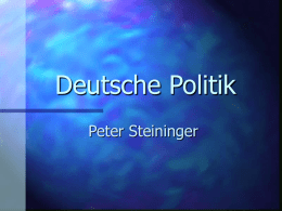 Deutsche Politik Peter Steininger