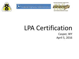 LPA 1 Introduction