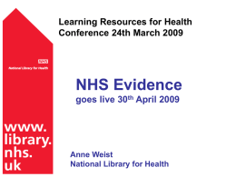 NHS Evidence