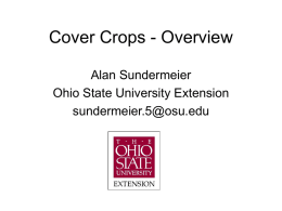 Cover Crops - Overview