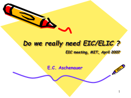 Elke Aschenauer - Do we really need EIC?