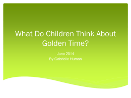 What do children in my school think about golden time