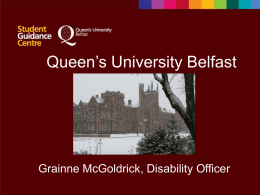 Queens University AS Model of Support