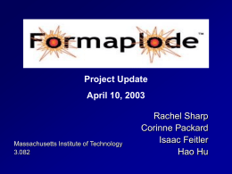 Presentation from April 10, 2003