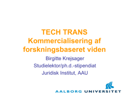 University Tech Trans Birgitte Krejsager Brain Match