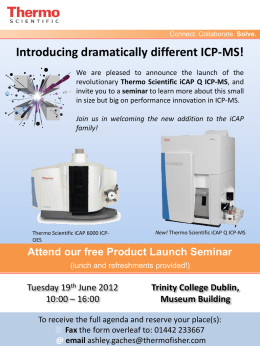 Introducing dramatically different ICP-MS!