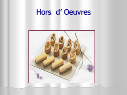 Canapes - Hors d'Oeuvres.ppt