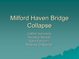 Milford Haven Bridge Collapse.ppt