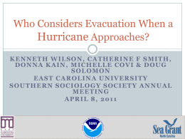 Who Evacuates When a Hurricane Approaches?