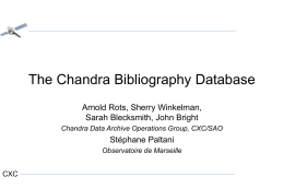 [PPT] Archive: Bibliography Database and Interface