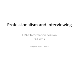 Professionalism and Interviewing.pptx