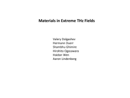 Materials WG Summary Lindenberg
