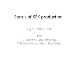 Status of KEK production_Higo