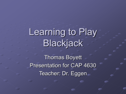 Learning_to_Play_Blackjack.ppt