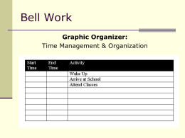Organizational Skills PPT